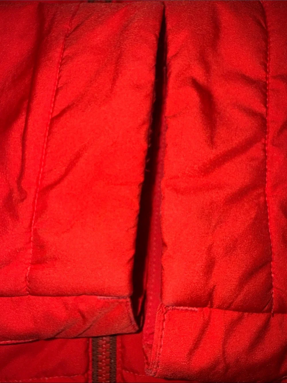 The North Face Men's Bright Red Hooded Down filled Puffer Jacket